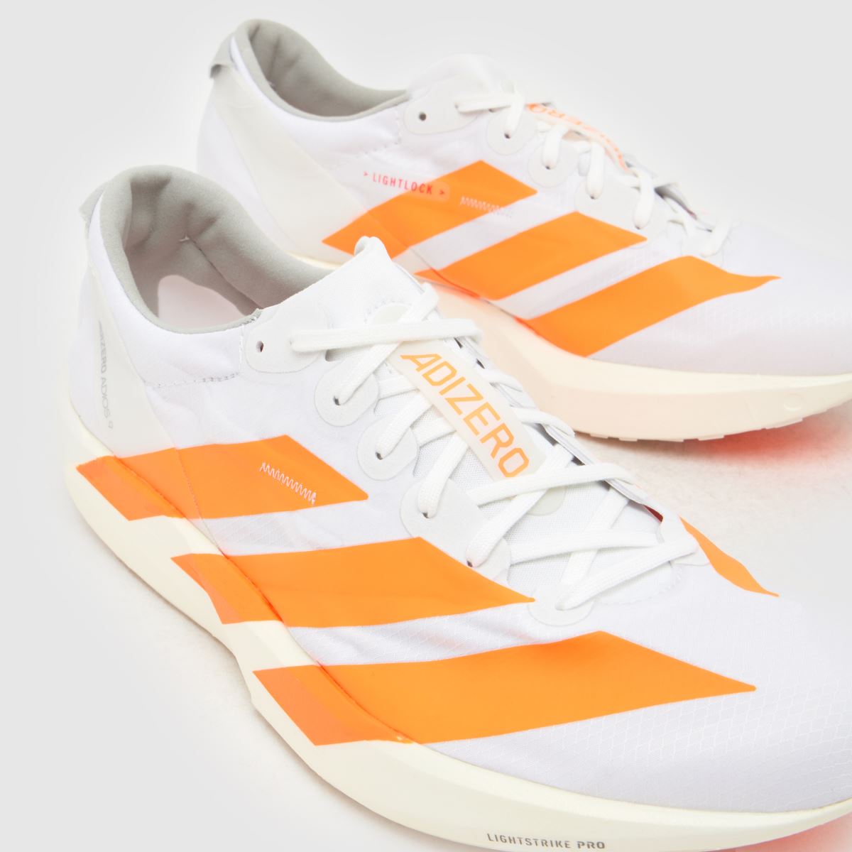 adidas Adizero Adios 9 in White & Orange adidas Adizero Adios 9 4