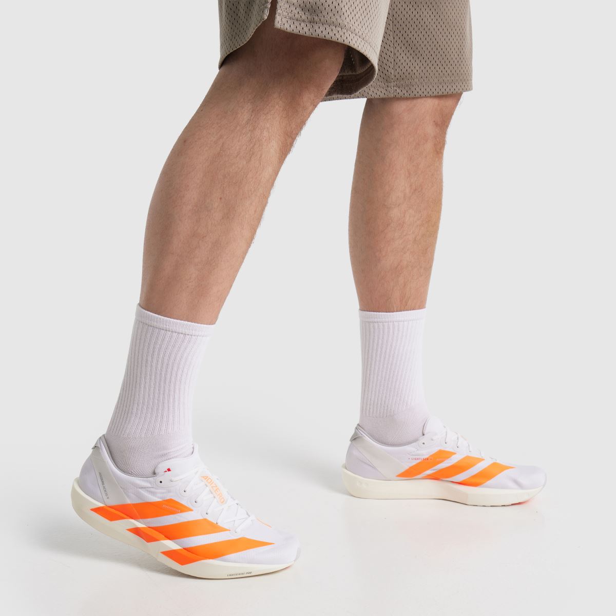 adidas Adizero Adios 9 in White & Orange adidas Adizero Adios 9 8