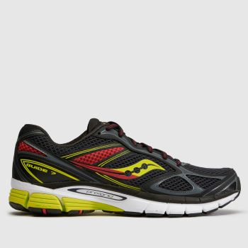 Saucony Black Multi Guide 7 Mens Trainers