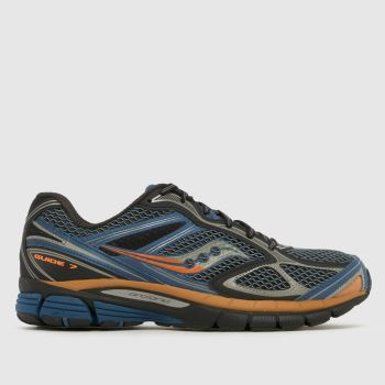 Saucony Black Multi Guide 7 Mens Trainers