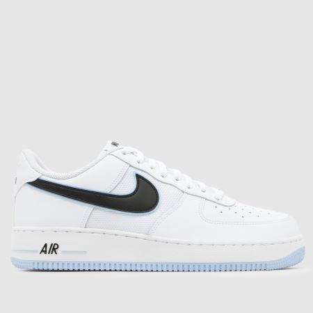blue white and black air force ones