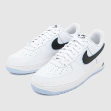 Nike Air Force 1 in White & Navy Nike Air Force 1,3 of 4