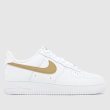 Nike Air Force 1 in White & Gold Nike Air Force 1,1 of 4
