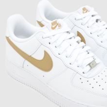 Nike Air Force 1 in White & Gold Nike Air Force 1,4 of 4
