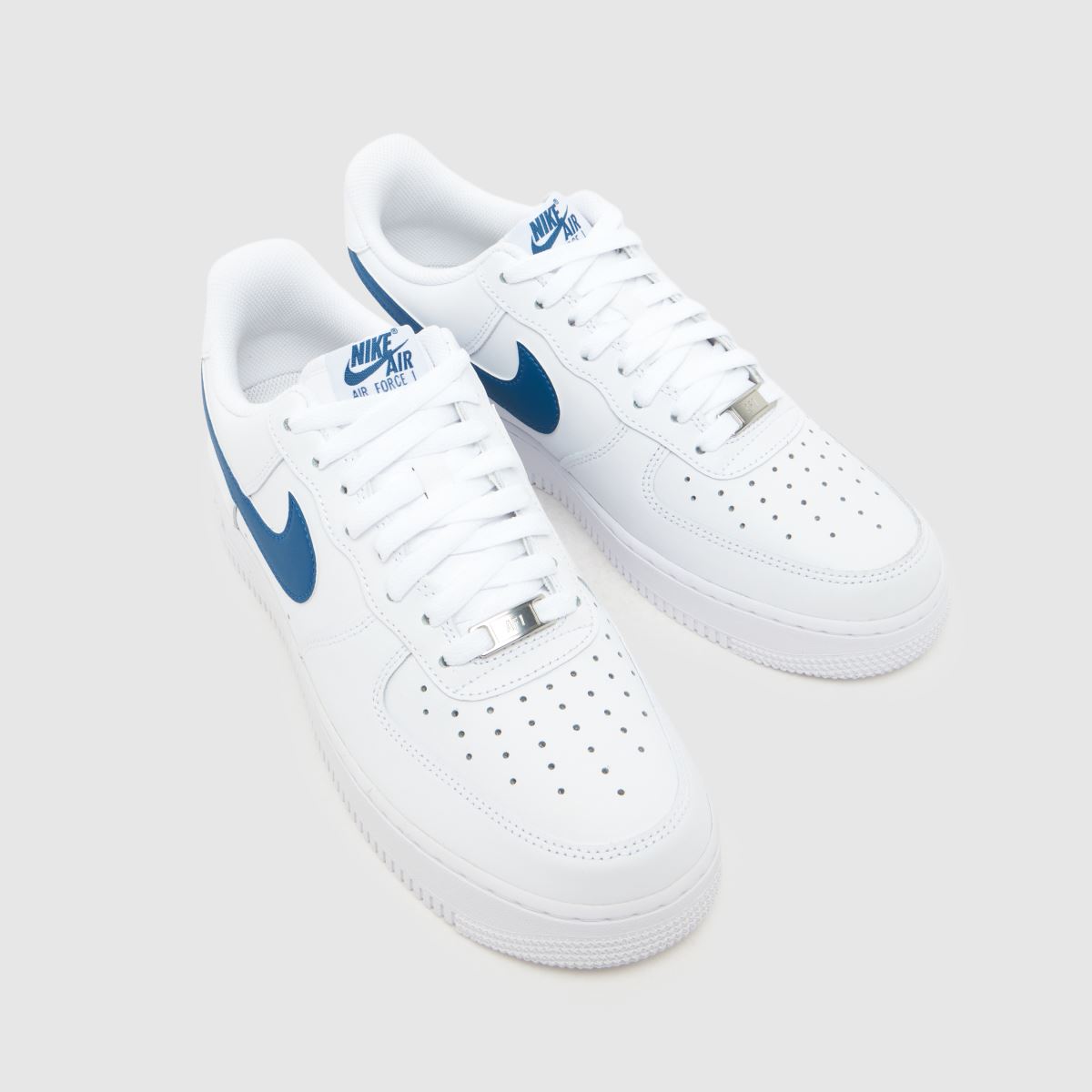 Nike Air Force 1 in White & Blue Nike Air Force 1 4