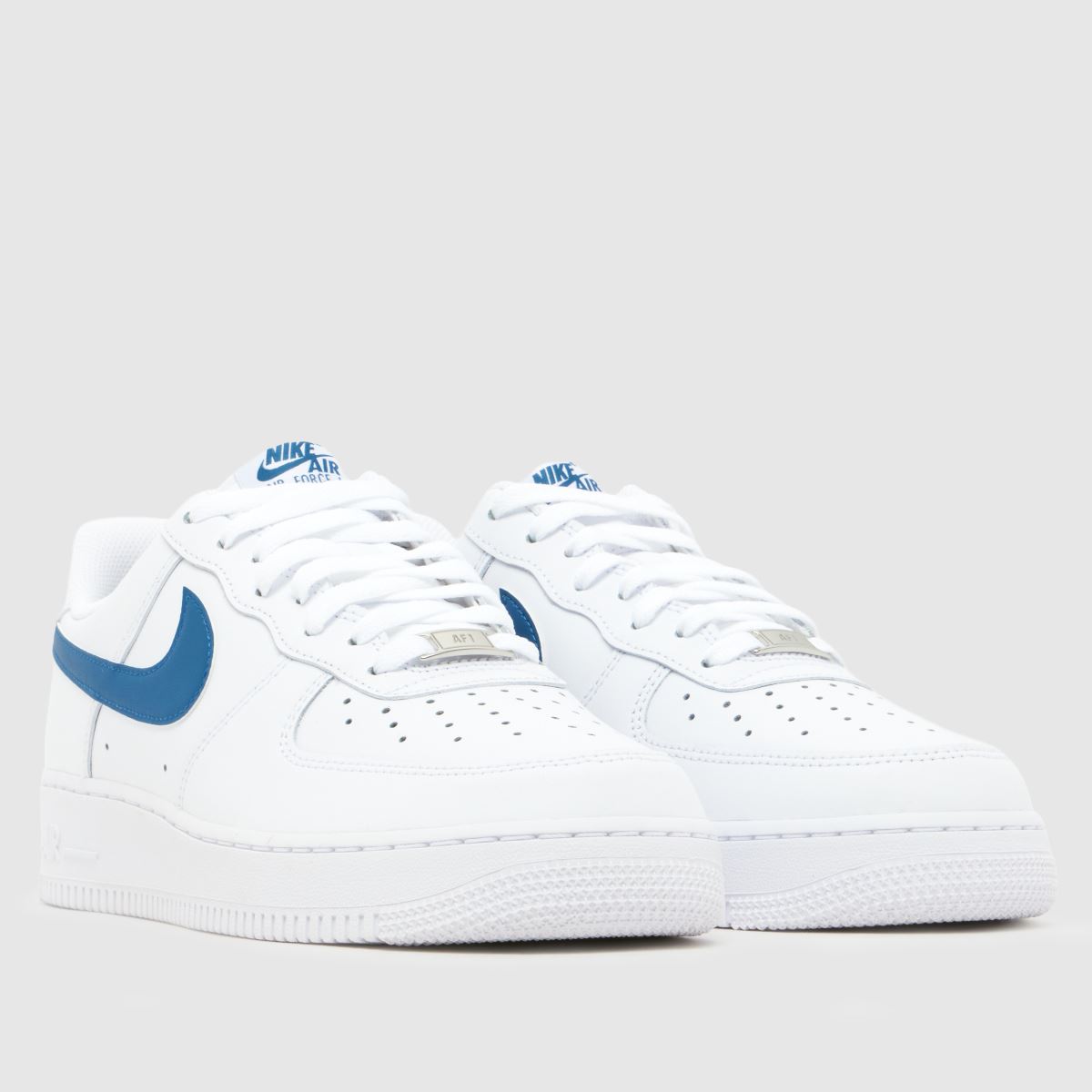 Nike Air Force 1 in White & Blue Nike Air Force 1 8