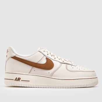 Nike Beige & Brown Air Force 1 Mens Trainers