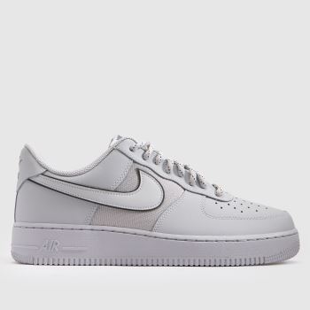 Nike Light Grey Air Force 1 Mens Trainers