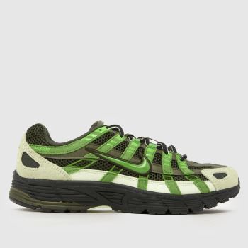 Nike Black & Green P-6000 Mens Trainers