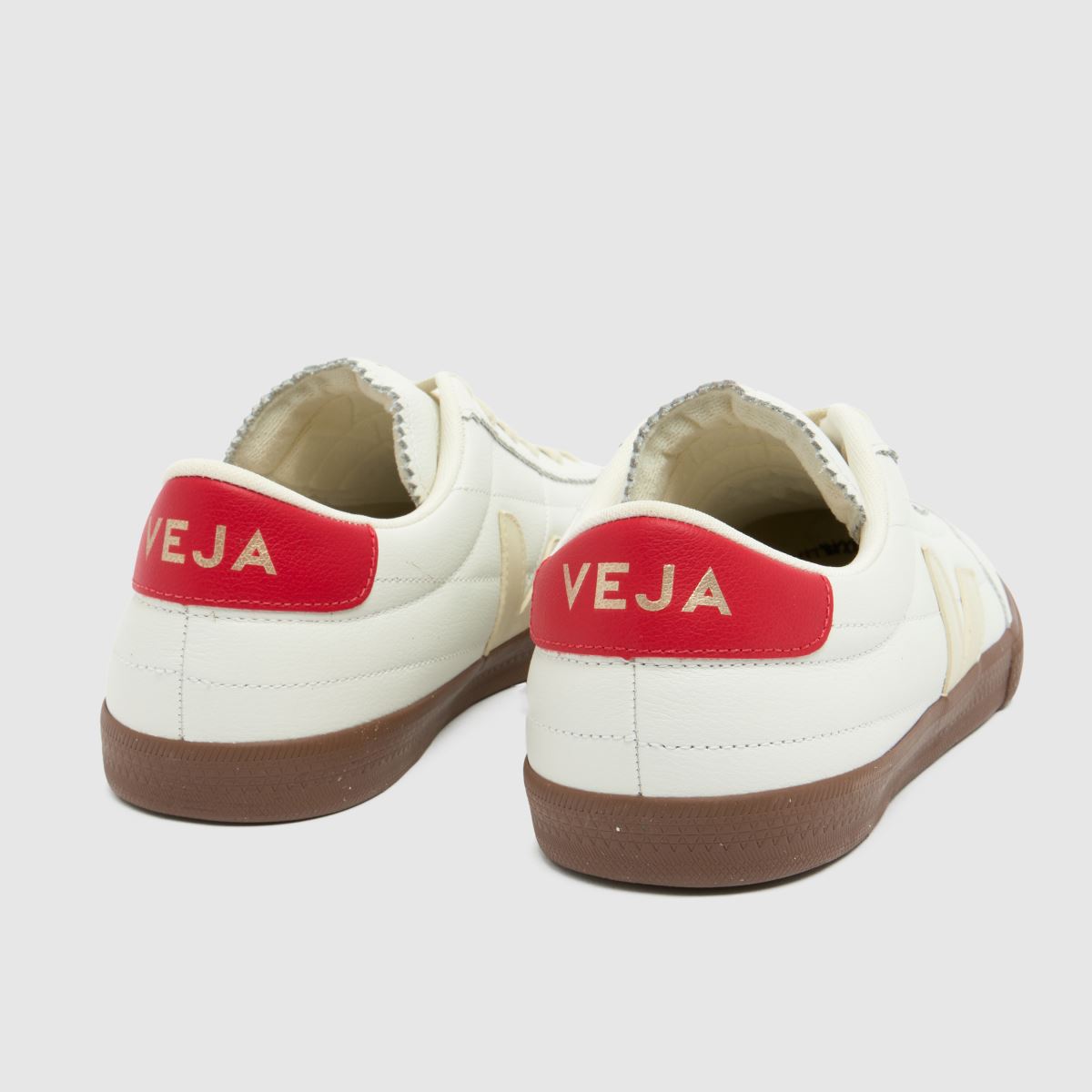 VEJA Panenka Leather in White & Red VEJA Panenka Leather 7