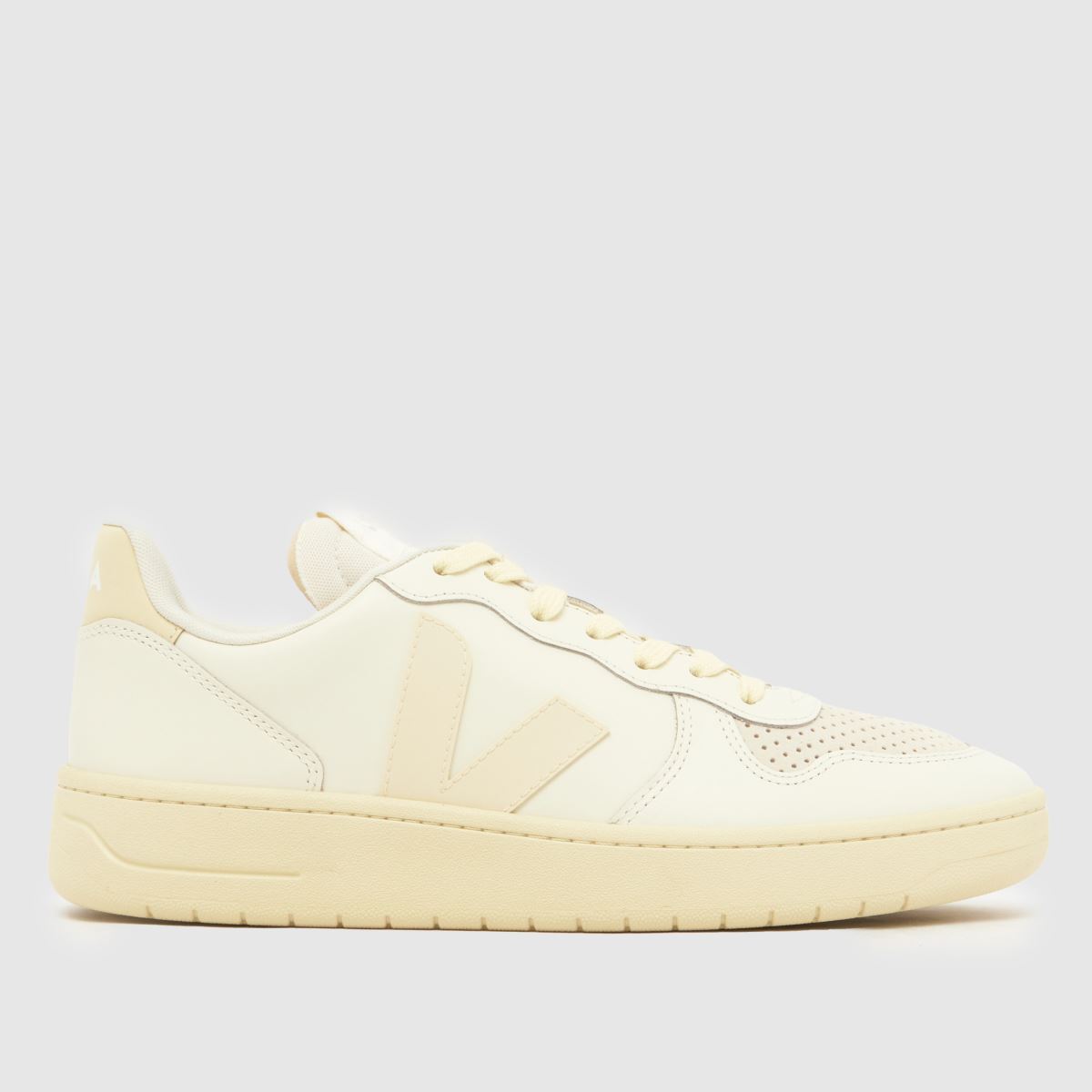 VEJA V-10 Trainers in Off-White Multi