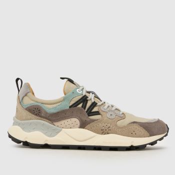 FLOWER MOUNTAIN Khaki Yamano 3 Mens Trainers