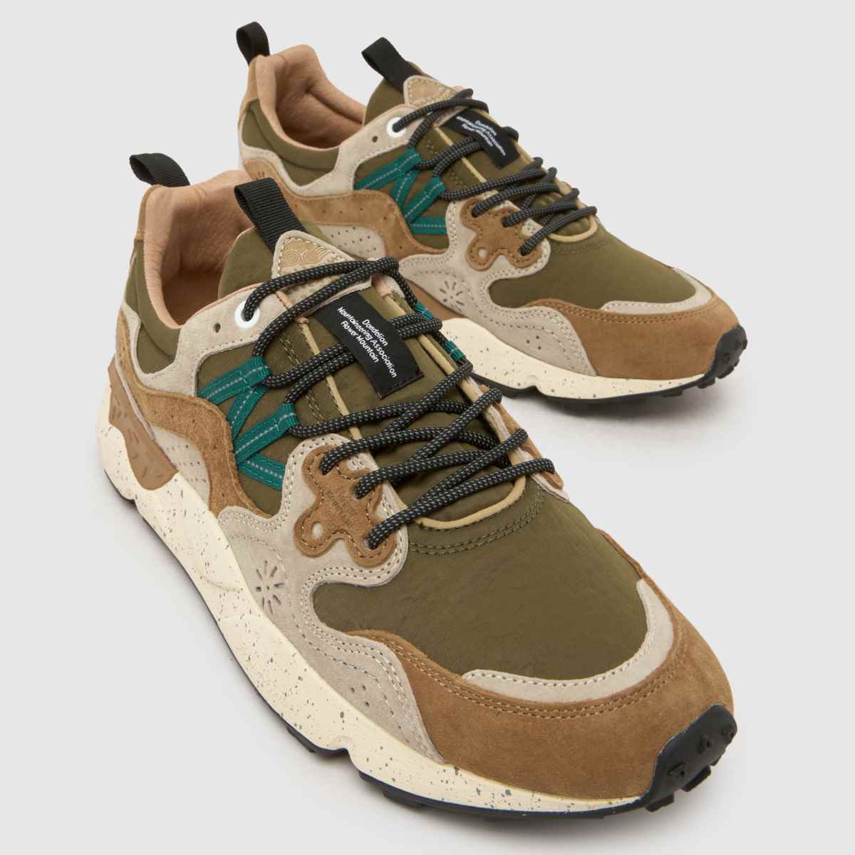 FLOWER MOUNTAIN Yamano 3 in Beige & Brown FLOWER MOUNTAIN Yamano 3 4