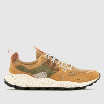 FLOWER MOUNTAIN Khaki Yamano 3 Mens Trainers