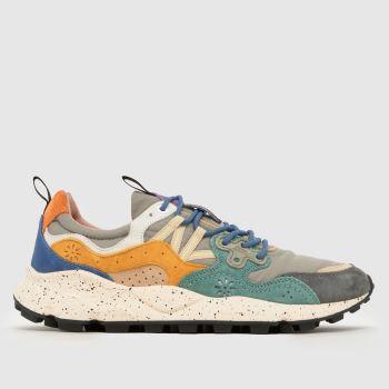 FLOWER MOUNTAIN Grey Yamano 3 Mens Trainers
