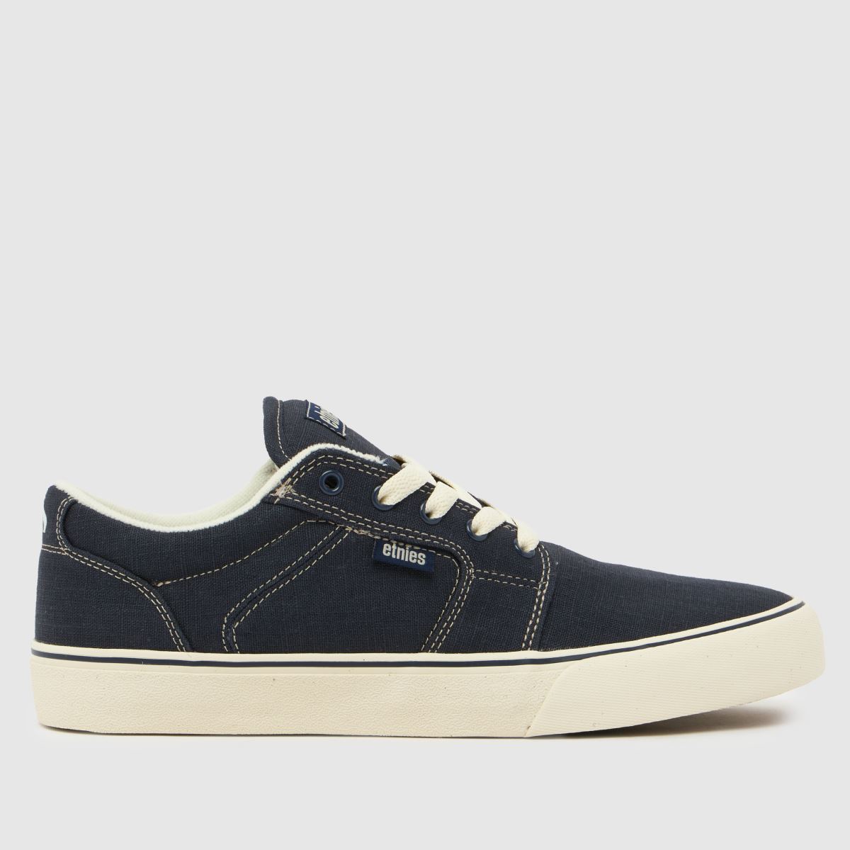 Etnies Barge LS Trainers in Navy & White