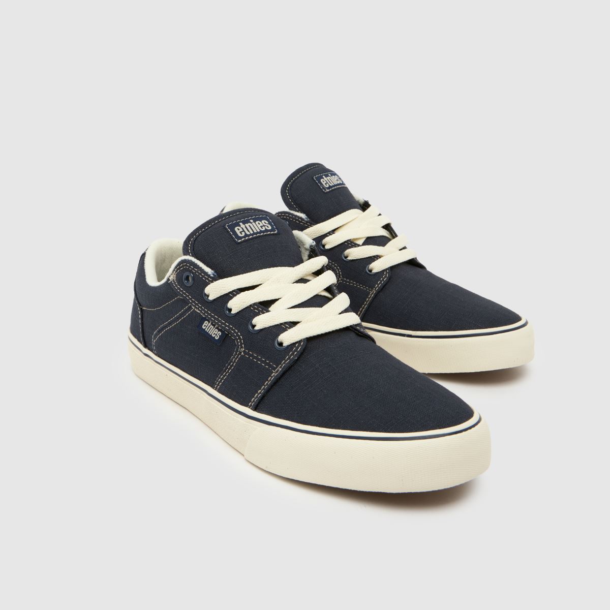 Etnies Barge LS in Navy & White Etnies Barge LS 4
