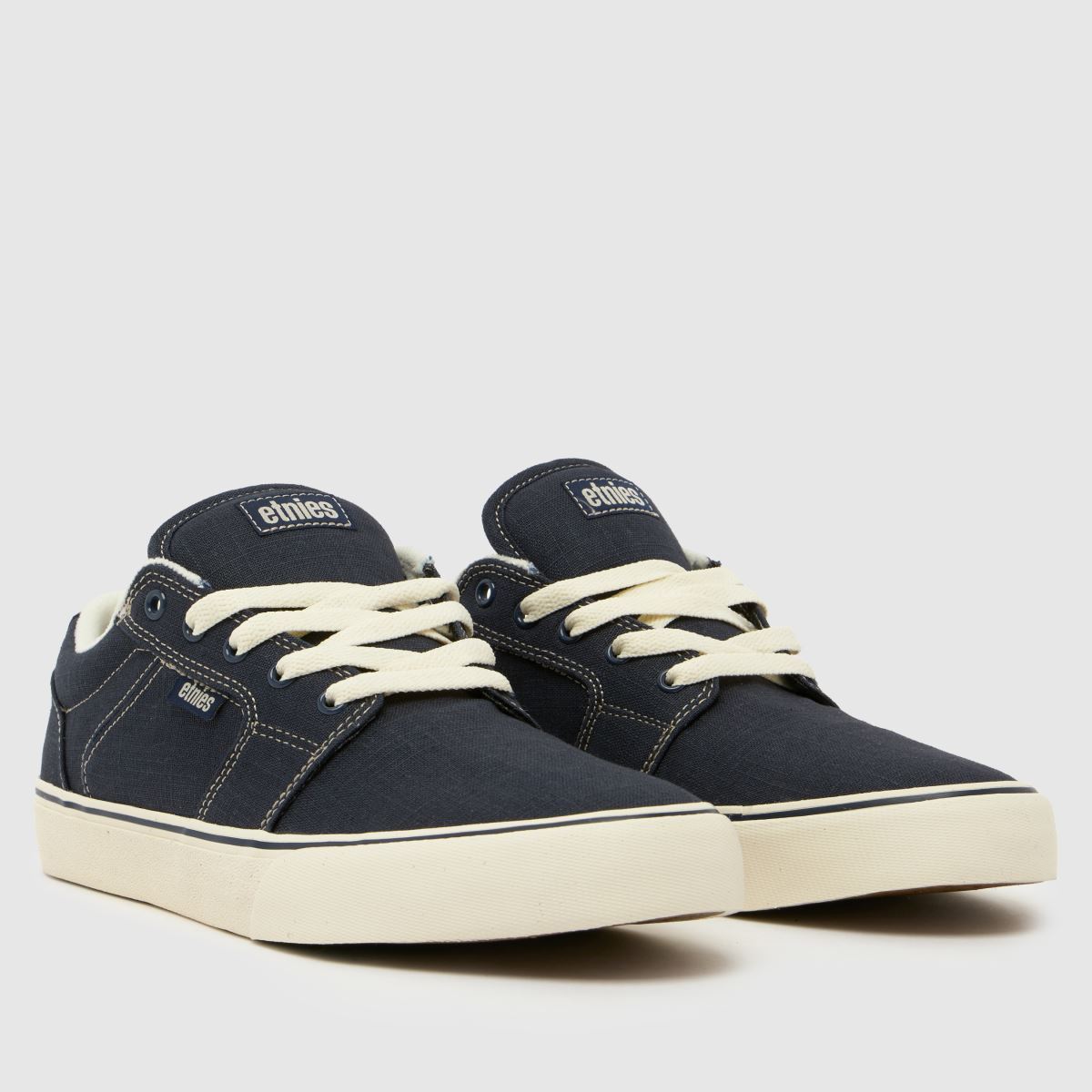Etnies Barge LS in Navy & White Etnies Barge LS 8