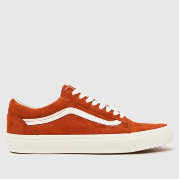 Vans Orange Old Skool Mens Trainers
