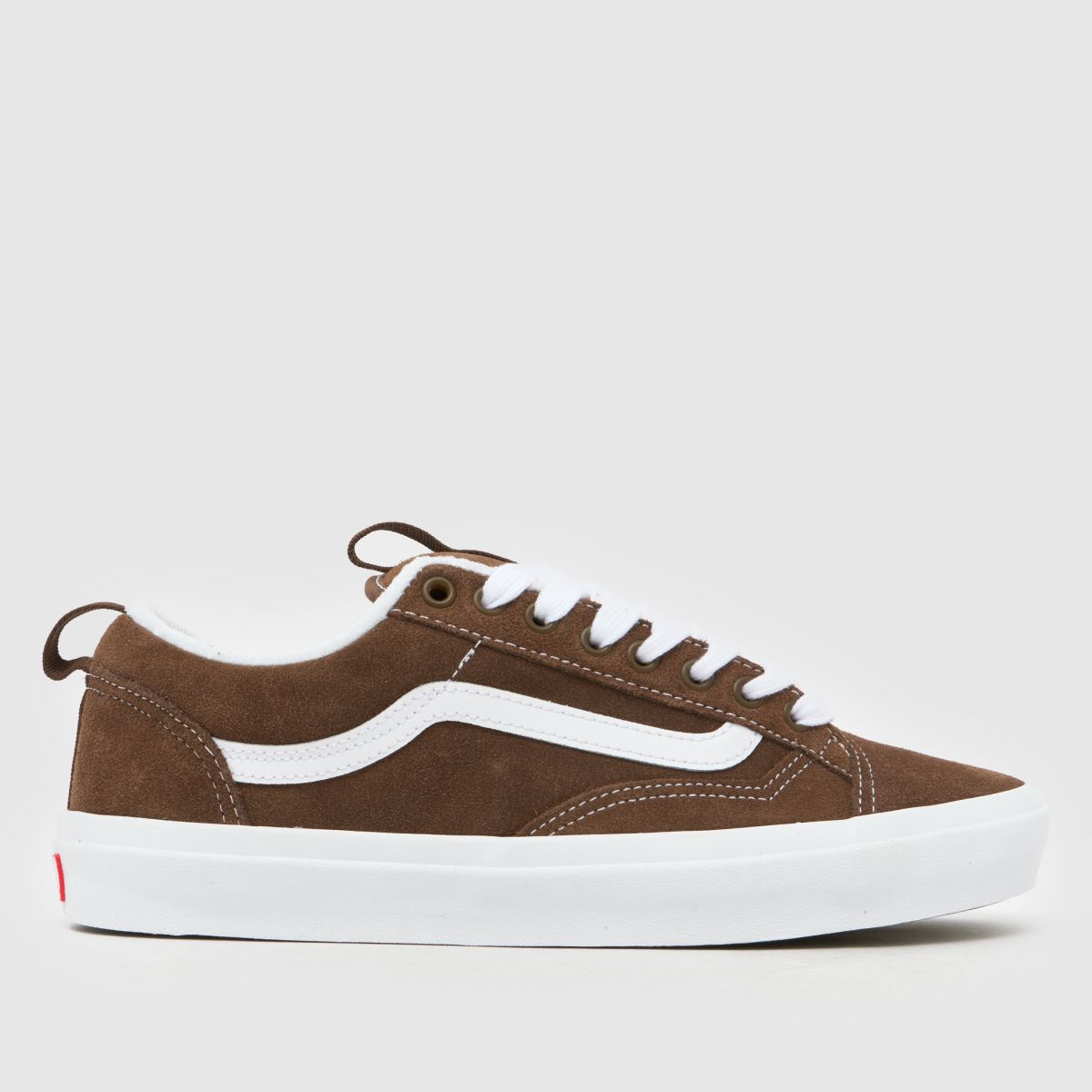 Vans Old Skool Skate 36+ Trainers in Brown & White