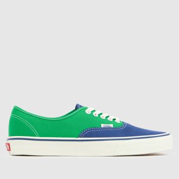 Vans Green Multi Authentic Mens Trainers