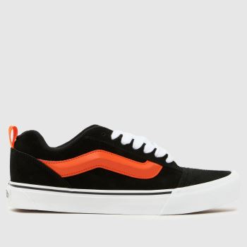 Vans Black & Orange Knu Skool Mens Trainers