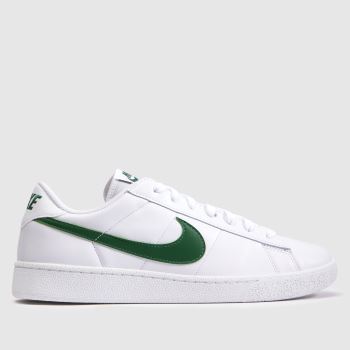 Nike White & Green Tennis Classic Mens Trainers