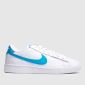 White & Blue