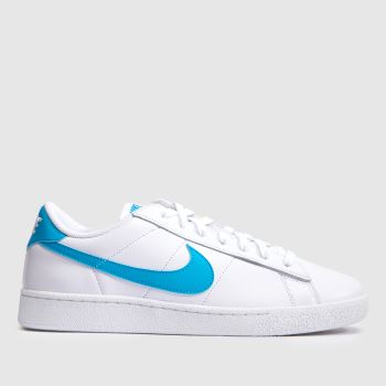 Nike White & Blue Tennis Classic Mens Trainers
