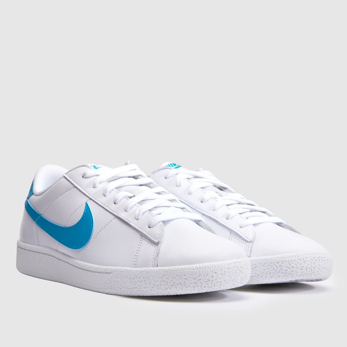 Nike Tennis Classic in White & Blue Nike Tennis Classic 1
