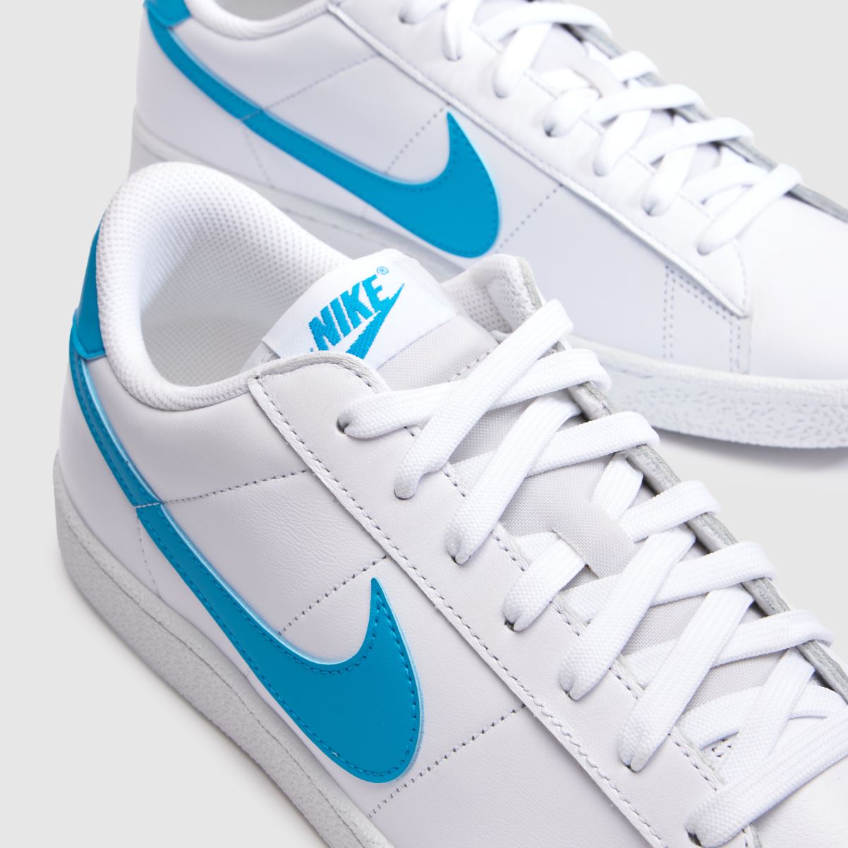 Nike Tennis Classic in White & Blue Nike Tennis Classic 4