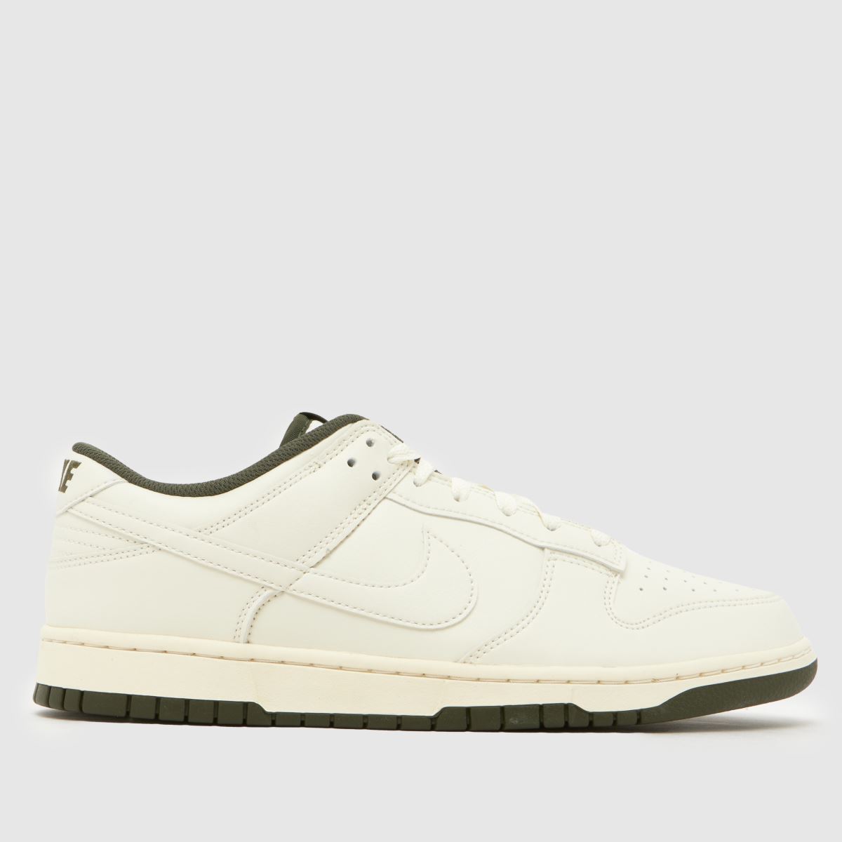 Nike Dunk Low Trainers in White & Green