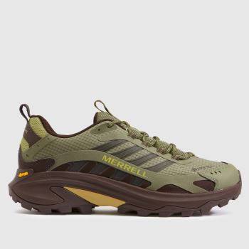 Merrell Khaki Moab Speed 2 GTX Mens Trainers