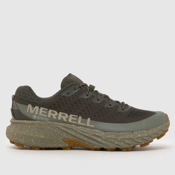 Merrell Khaki Agility Peak 5 Gore-Tex Mens Trainers