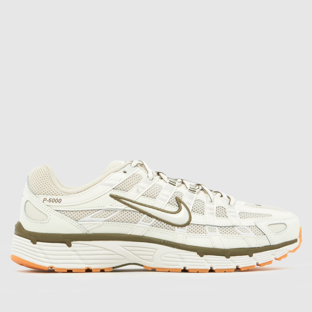 Nike P-6000 Trainers in White & Green