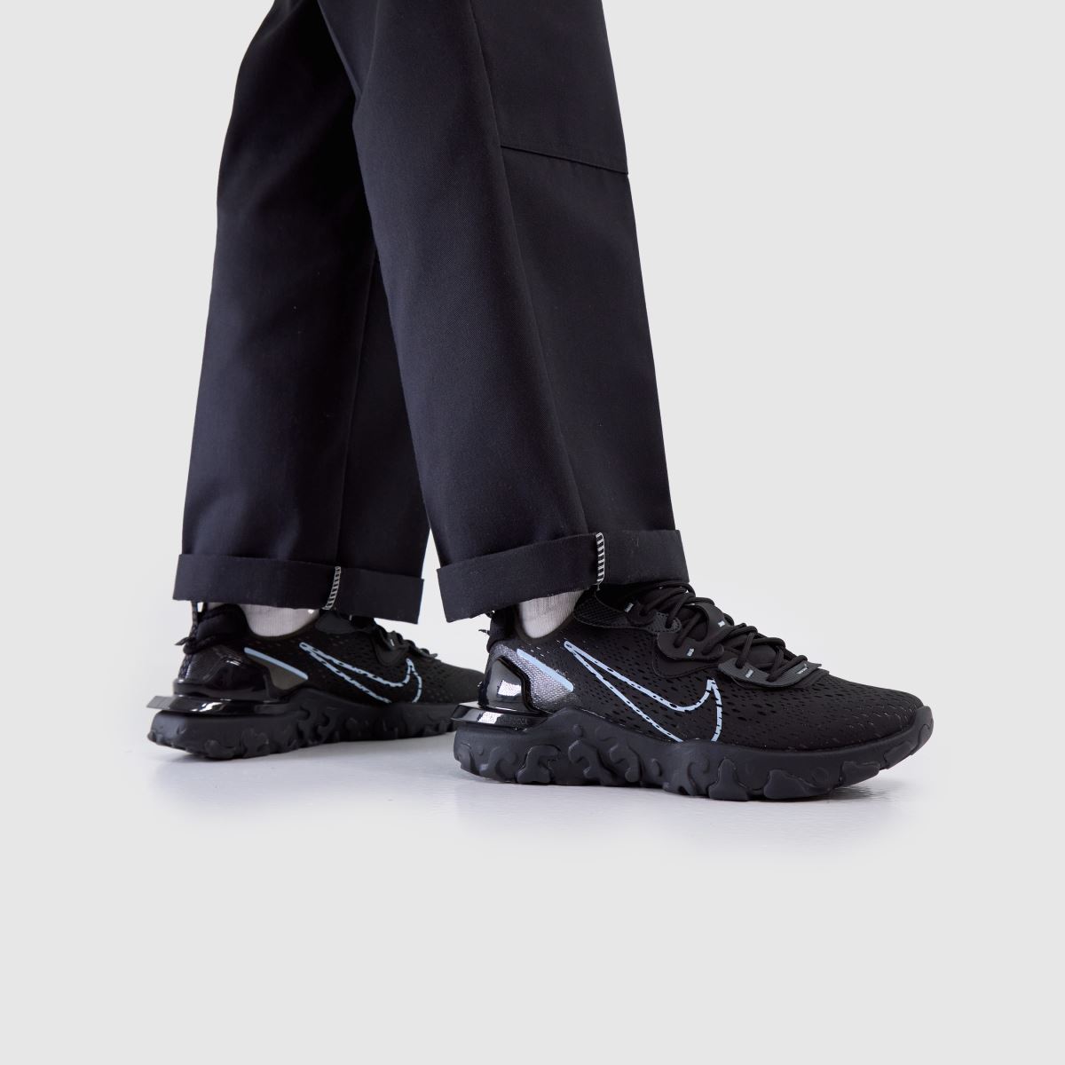 Mens Black Nike React Vision Trainers schuh