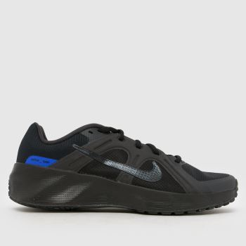 Nike Black and blue Metro Tek Mens Trainers