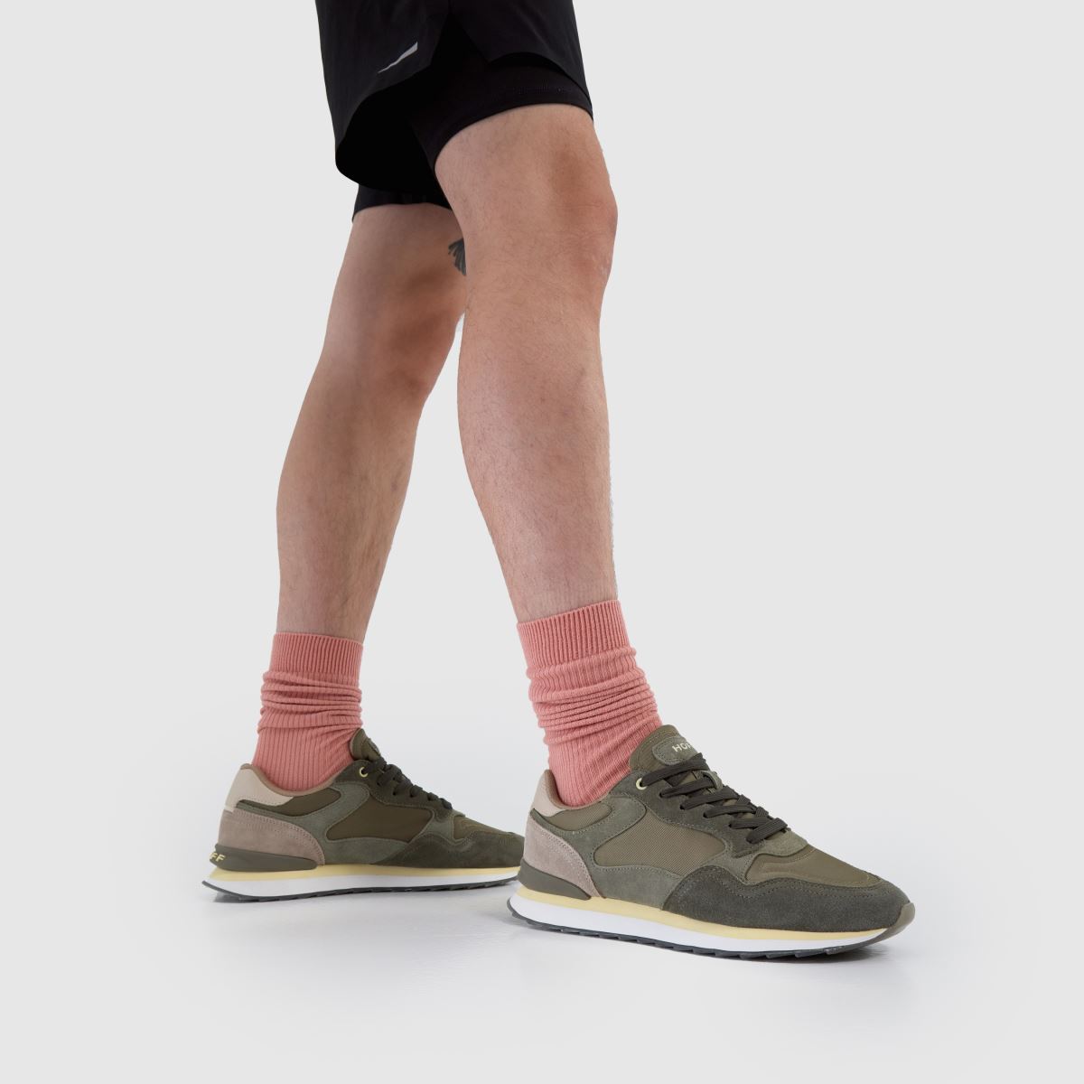 Mens Khaki HOFF City Bueno Aires Trainers schuh