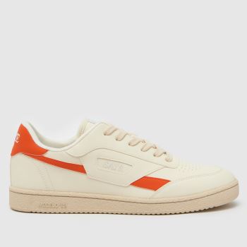 SAYE White & Orange Modelo 89 Mens Trainers