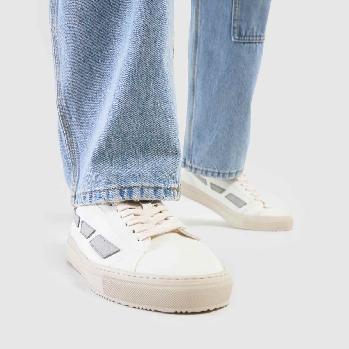 Herren Weiß-grau SAYE Modelo 99 City Sneaker schuh