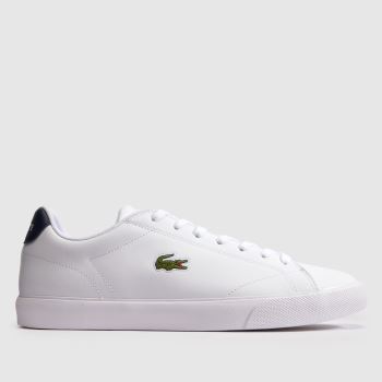Lacoste White & Navy Lerond Mens Trainers