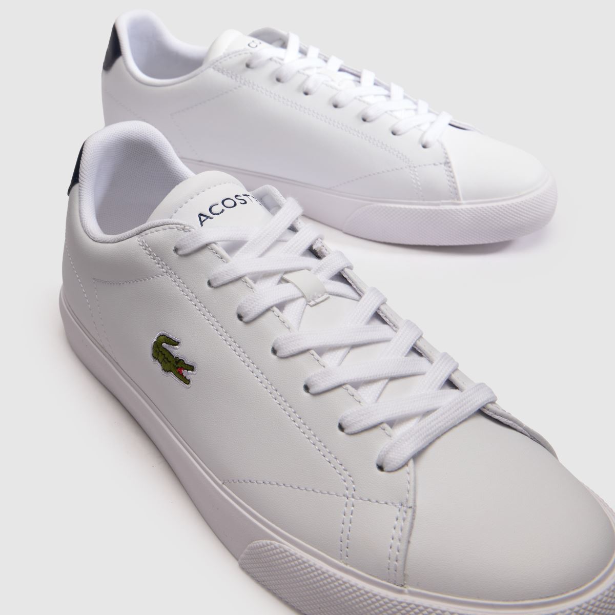Lacoste Lerond in White & Navy Lacoste Lerond 4