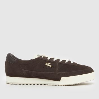 Lacoste Dark Brown Aura Mens Trainers