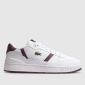 White & Burgundy