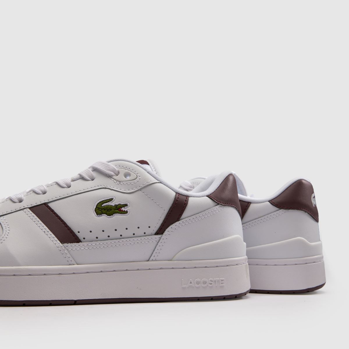 Lacoste T-Clip in White & Burgundy Lacoste T-Clip 7