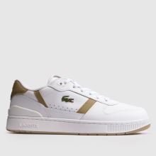 Lacoste T-Clip in White & Brown Lacoste T-Clip,1 of 4