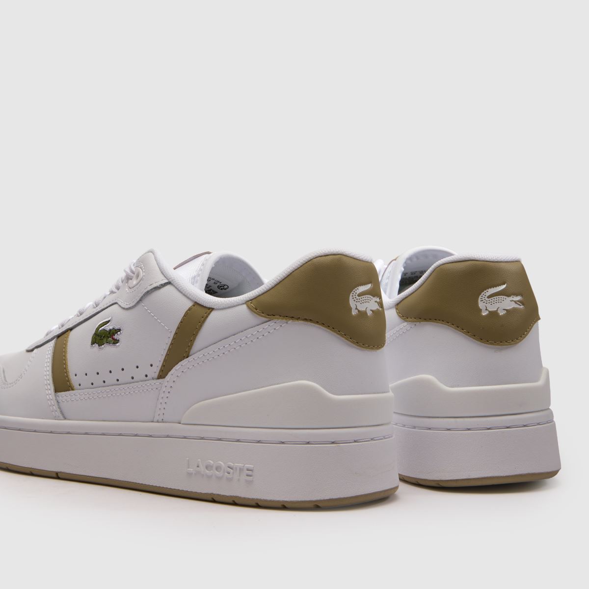 Lacoste T-Clip in White & Brown Lacoste T-Clip 7