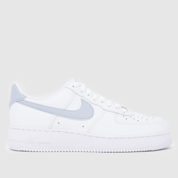 Nike White & grey Air Force 1 Mens Trainers