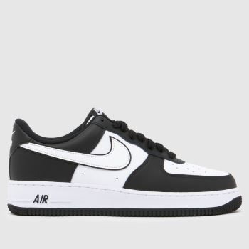 Nike Black & White Air Force 1 Mens Trainers