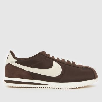 Nike Brown & White Cortez Mens Trainers